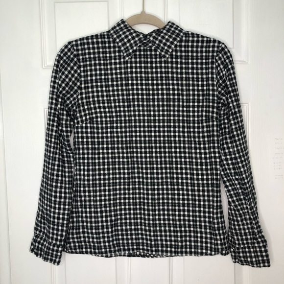 Reformation Tops - Reformation Upcycled Flannel Shirt Gingham Collar